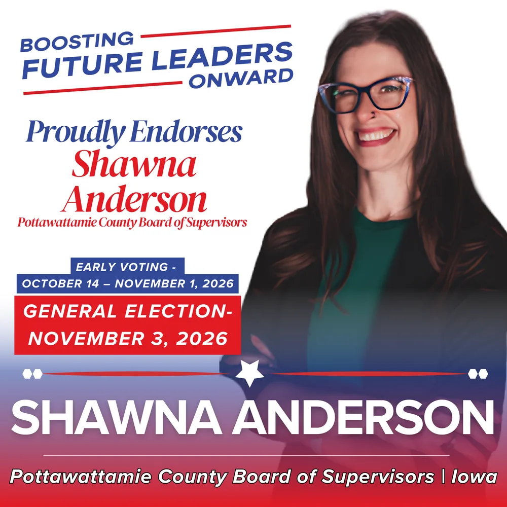 Boosting Future Leaders Onward proudly endorses Shawna Anderson for Pottawattamie County Board of Supervisors